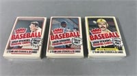 3 Packs 1982 Fleer Unopened Baseball Cards