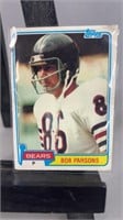 Topps 1981 Bob Parsons Bears Card