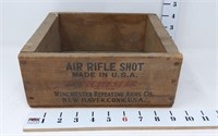Winchester Air Rifle Shot Wooden Box