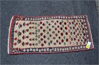 Antique handknotted Rug 1'9" x 3'11"