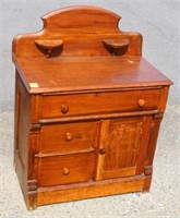 1890's Oak Wash Stand w/ pull out