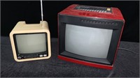 Retro Television Lot: 2 Small/Portable TVs