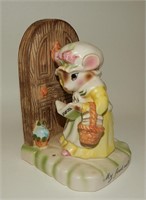 Avon Lady "My First Call" Mouse Knocking on Door