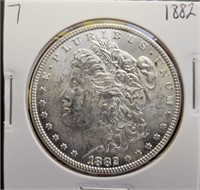 1882 Morgan Silver Dollar