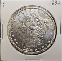 1882 Morgan Silver Dollar