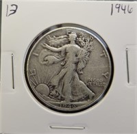 1946 90% Silver Walking Liberty Half Dollar