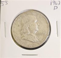 1962 D 90% Silver Franklin Half Dollar
