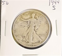 1944 s 90% Silver Walking Liberty Half Dollar