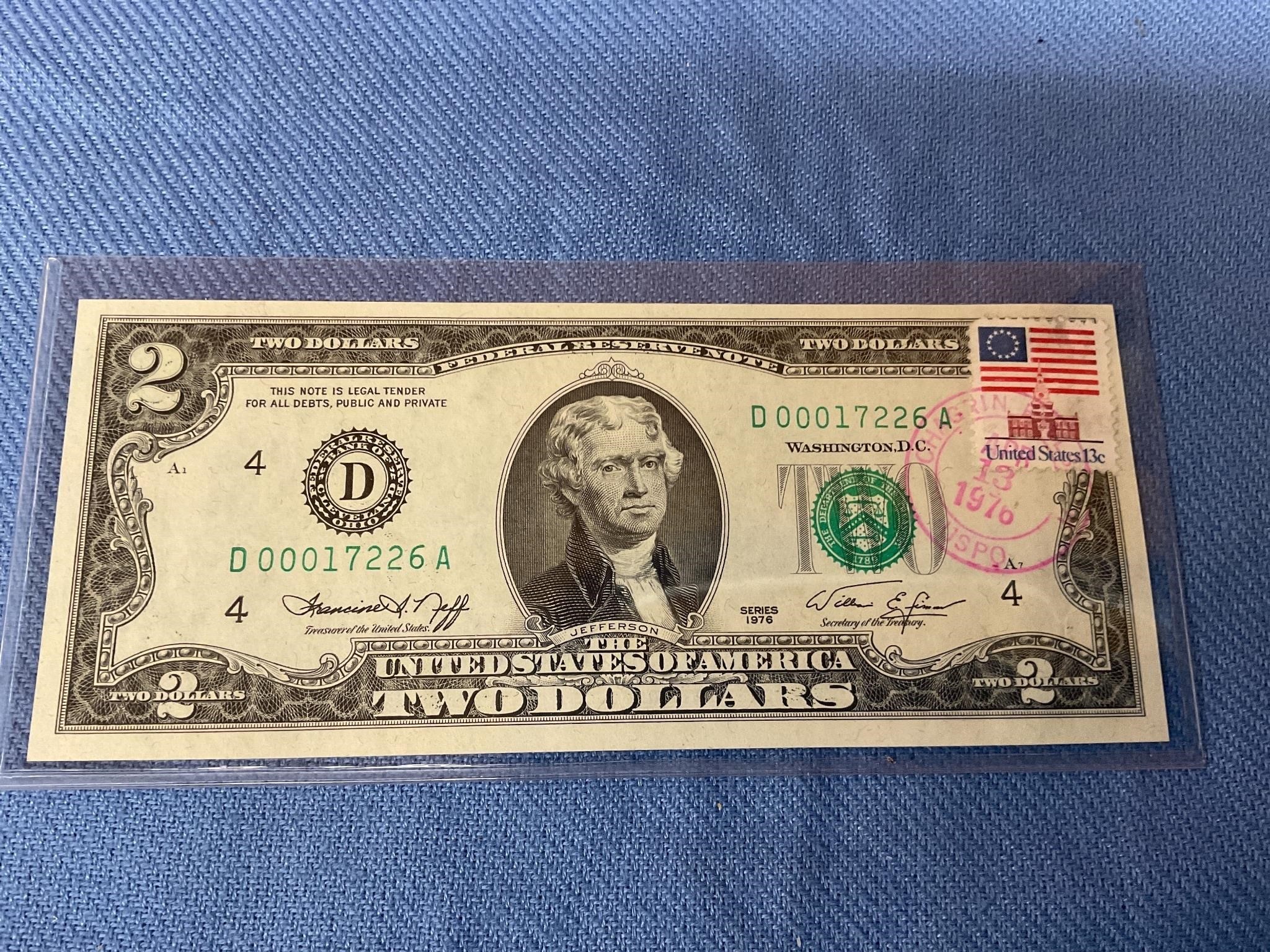 Uncirculated 2$ bill