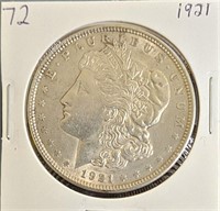 1921 Morgan Silver Dollar