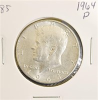 1964 D 90% Silver Kennedy Half Dollar