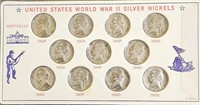 40% Silver 1942-1945 World War 2 Nickel Collection