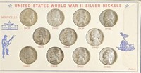 40% Silver 1942-1945 World War 2 Nickel Collection