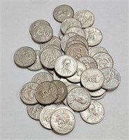 $10 Roll Of 25 cent Mexican Coins