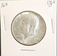 1964 D 90% Silver Kennedy Half Dollar