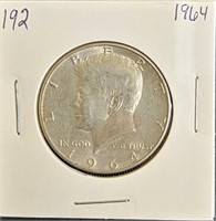 1964 D 90% Silver Kennedy Half Dollar