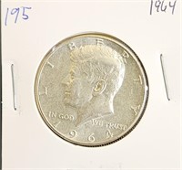 1964 90% Silver Kennedy Half Dollar