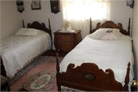 Vintage twin beds (Sells as a set )