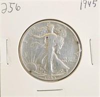 1945 90% Silver Walking Liberty Half Dollar