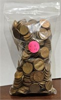 4lb 4oz Bag Of 90% Copper Lincoln Head Pennies