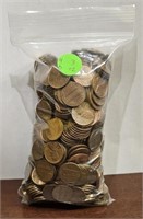 4lb 3oz Bag Of 90% Copper Lincoln Head Pennies