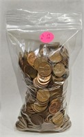 3lb 15oz Bag Of 90% Copper Lincoln Head Pennies