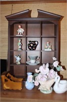 Figurines and display shelving