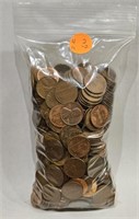 4lb 2oz Bag Of 90% Copper Lincoln Head Pennies