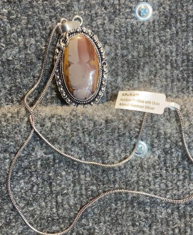 Mukaite German Silver Necklace