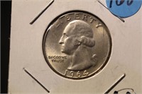 1964-D *Clipped Washington Silver Quarter