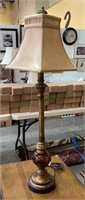 32 inch accent table lamp with shade and finial