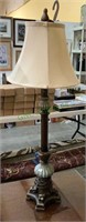 33 inch accent table lamp with shade and finial