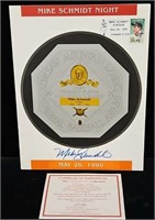 Sports - Mike Schmidt Autographed Program w/COA