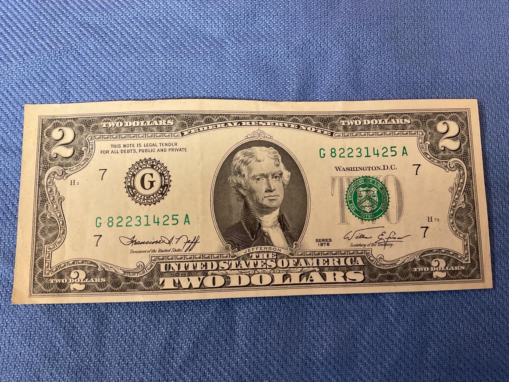 2$ bill