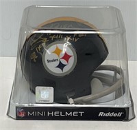 Sports - Autographed Rocky Bleier Mini-Helmet