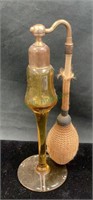 Antique art deco Victorian tall perfume atomizer