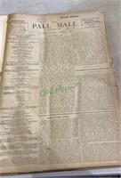 Bound antique newspapers - The Pall Mall Gazette -