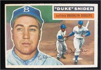 1956T #150 Duke Snider "Grey Back" Baseball Card