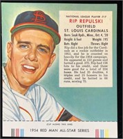 1954 #17N Rip Repulski Red Man Tobacco Card