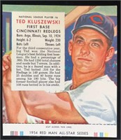 1954 #6N Ted Kluzewski Red Man Tobacco Card