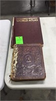Early bible 1855 , old world atlas