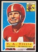 1956T #86 Y.A. Tittle Football Card