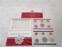 1987 Uncirculated Coin Set D & P Mint Sets
