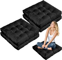 Weysat 4 Pc 22"x22" Meditation Floor Pillow Large