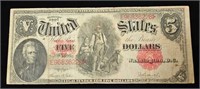 Series of 1907 Large $5.00 Legal Tender Note