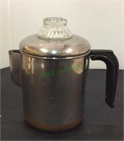 Stainless steel percolator Revere Ware coffee