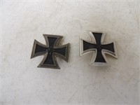2-German Iron Cross Pins