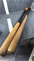 2 baseball bats