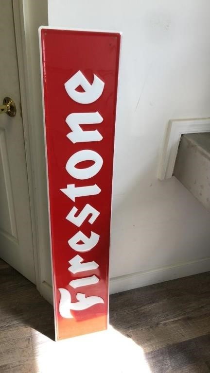 metal firestone sign