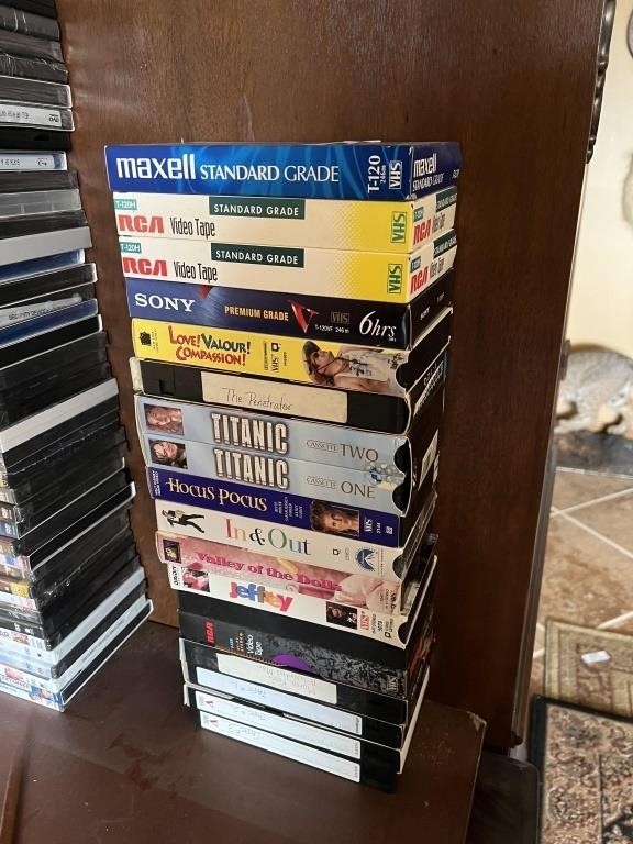 Assorted tapes VHS